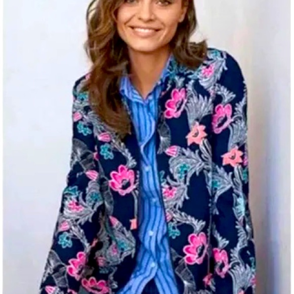 Banana Republic Floral Bomber Jacket